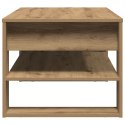 Stolik kawowy vidaXL z dębu artisan 102x55x45 cm z drewna inżynieryjnego