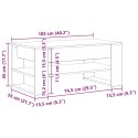 Stolik kawowy vidaXL z dębu artisan 102x55x45 cm z drewna inżynieryjnego