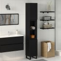 Szafka Łazienkowa vidaXL Czarny Dąb 30x30x190 cm Z Drewna Technicznego