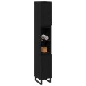 Szafka Łazienkowa vidaXL Czarny Dąb 30x30x190 cm Z Drewna Technicznego