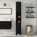 Szafka Łazienkowa vidaXL Czarny Dąb 30x30x190 cm Z Drewna Technicznego