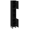 Szafka Łazienkowa vidaXL Czarny Dąb 30x30x190 cm Z Drewna Technicznego