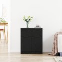 Szafka boczna vidaXL z czarnego dębu 60x30x70 cm z materiału drewnopochodnego