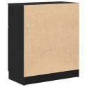 Szafka boczna vidaXL z czarnego dębu 60x30x70 cm z materiału drewnopochodnego