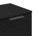 Szafka boczna vidaXL z czarnego dębu 60x30x70 cm z materiału drewnopochodnego