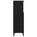 Szafka łazienkowa vidaXL Czarny Dąb 30x30x100 cm Drewno inżynieryjne