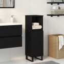 Szafka łazienkowa vidaXL Czarny Dąb 30x30x100 cm Materiał drewnopochodny