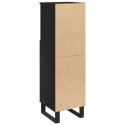 Szafka łazienkowa vidaXL Czarny Dąb 30x30x100 cm Materiał drewnopochodny