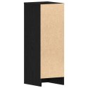 Szafka na buty vidaXL Czarny Dąb 32x35x92 cm Z materiału drewnopochodnego