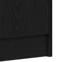 Szafka na buty vidaXL Czarny Dąb 32x35x92 cm Z materiału drewnopochodnego