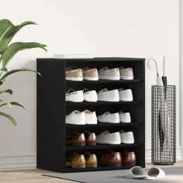 Szafka na buty vidaXL, Czarny Dąb, 60x35x70 cm, z materiału drewnopochodnego