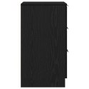 Szafka nocna vidaXL z czarnego dębu - 40x65x65 cm