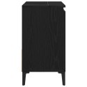 Szafka pod zlew vidaXL, Czarny Dąb, 65x33x60 cm, z materiału drewnopochodnego