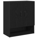 Szafka ścienna vidaXL Czarny Dąb 60x30x70 cm Materiał z drewna
