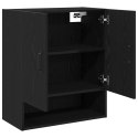 Szafka ścienna vidaXL Czarny Dąb 60x30x70 cm Materiał z drewna