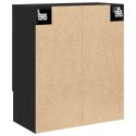 Szafka ścienna vidaXL Czarny Dąb 60x30x70 cm Materiał z drewna