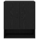 Szafka ścienna vidaXL Czarny Dąb 60x30x70 cm Materiał z drewna