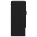 Szafka ścienna vidaXL Czarny Dąb 60x30x70 cm Materiał z drewna