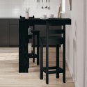  Stół Barowy - Czarny Dąb - 102x55x103.5 cm - Wykonany z materiałów drewnopochodnych