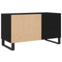  Szafka na wina Czarny Dąb 84,5x38x48 cm Materiał z drewna
