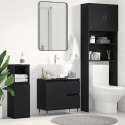  Szafka pod umywalkę Czarny Dąb 65x33x60 cm Drewno inżynieryjne