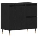  Szafka pod umywalkę Czarny Dąb 65x33x60 cm Drewno inżynieryjne