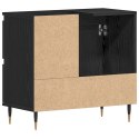  Szafka pod umywalkę Czarny Dąb 65x33x60 cm Drewno inżynieryjne