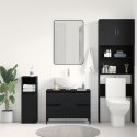  Szafka pod umywalkę Czarny Dąb 80x33x60 cm z drewna inżynieryjnego