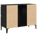  Szafka pod umywalkę Czarny Dąb 80x33x60 cm z drewna inżynieryjnego