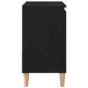  Szafka z umywalką Czarny Dąb 65x33x60 cm Drewno inżynieryjne