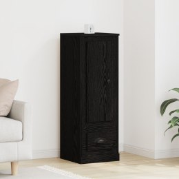  Wysoki barek Czarny Dąb 36x35,5x103,5 cm Drewno inżynieryjne