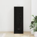  Wysoki barek Czarny Dąb 36x35,5x103,5 cm Drewno inżynieryjne
