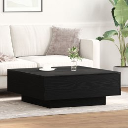 Stół kawowy vidaXL Czarny Dąb 80x80x31 cm z drewna inżynieryjnego