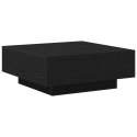 Stół kawowy vidaXL Czarny Dąb 80x80x31 cm z drewna inżynieryjnego