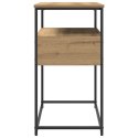 Stolik Konsolowy vidaXL z Dębu Rzemieślniczego 75x40x75 cm z Drewna i Stali
