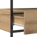 Stolik Konsolowy vidaXL z Dębu Rzemieślniczego 75x40x75 cm z Drewna i Stali