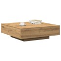 Stolik kawowy vidaXL Artisan Oak 100x100x31 cm z drewna inżynieryjnego
