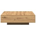 Stolik kawowy vidaXL Artisan Oak 100x100x31 cm z drewna inżynieryjnego