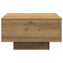 Stolik kawowy vidaXL Artisian Dąb 55x55x31 cm z drewna inżynieryjnego