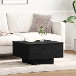 Stolik kawowy vidaXL Czarny Dąb 55x55x31 cm z materiałów drewnopochodnych