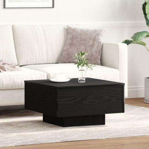 Stolik kawowy vidaXL Czarny Dąb 55x55x31 cm z materiałów drewnopochodnych