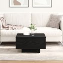 Stolik kawowy vidaXL Czarny Dąb 55x55x31 cm z materiałów drewnopochodnych