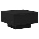 Stolik kawowy vidaXL Czarny Dąb 55x55x31 cm z materiałów drewnopochodnych