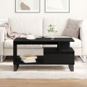 Stolik kawowy vidaXL Czarny Dąb 90x49x45 cm Z materiału drewnopochodnego
