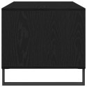 Stolik kawowy vidaXL Czarny Dąb 90x49x45 cm Z materiału drewnopochodnego