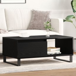 Stolik kawowy vidaXL Czarny Dąb 90x50x36,5 cm Materiał drewnopochodny