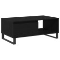 Stolik kawowy vidaXL Czarny Dąb 90x50x36,5 cm Materiał drewnopochodny