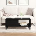 Stolik kawowy vidaXL Czarny Dąb 90x50x36,5 cm Materiał drewnopochodny