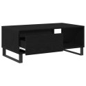 Stolik kawowy vidaXL Czarny Dąb 90x50x36,5 cm Materiał drewnopochodny