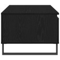 Stolik kawowy vidaXL Czarny Dąb 90x50x36,5 cm Materiał drewnopochodny